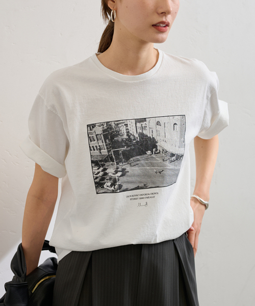FRAMeWORK tシャツ MikeOMeally PHOTO Tシャツ レディース