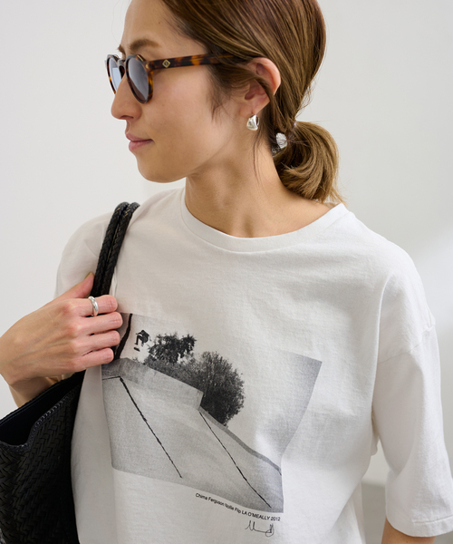 FRAMeWORK tシャツ MikeOMeally PHOTO Tシャツ レディース