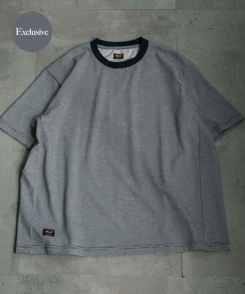 NANGA tシャツ 「吸水速乾 / 別注」NANGA×EKAL ボーダーTシャツ