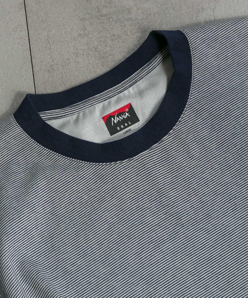 吸水速乾 / 別注』NANGA×EKAL ボーダーTシャツ[NANGA2-FEA5
