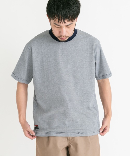 吸水速乾 / 別注』NANGA×EKAL ボーダーTシャツ[NANGA2-FEA5