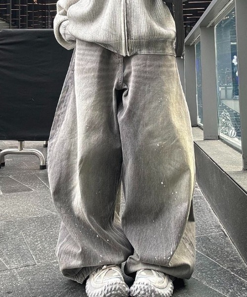 MONO8 ジーンズ デニム デニムパンツ ワイドデニムパンツ