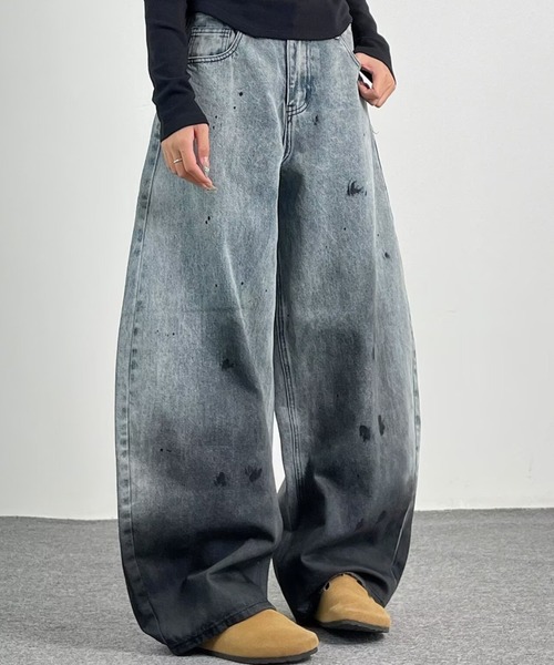 MONO8 ジーンズ デニム デニムパンツ ワイドデニムパンツ