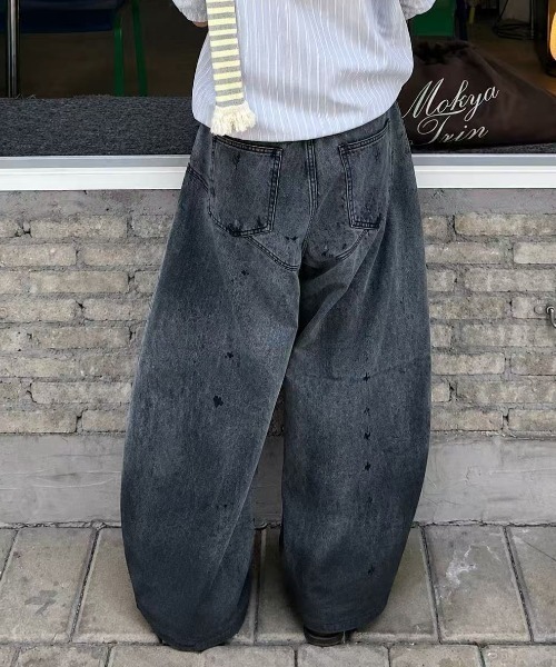 MONO8 ワイドパンツ ジーンズ デニム デニムパンツ ワイドデニムパンツ