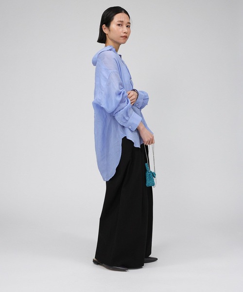 BABYLONE パンツ ダンプタックワイドパンツ レディース