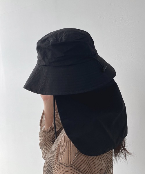 スウェード調 耳当て付きハット (UNISEX)新品未使用 マンシングウェア Munsingwear 【WEB限定】UVケア シェード