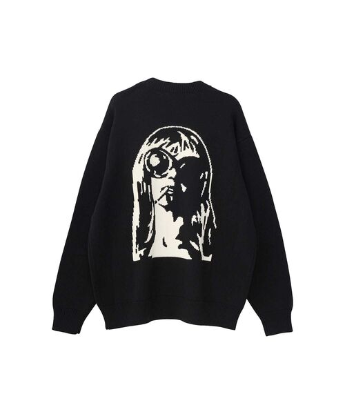 「HYSTERIC GLAMOUR」 長袖ニット MEDIUM オレンジ メンズ
