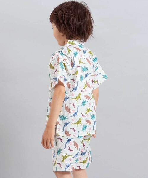 SLAP SLIP 浴衣 「お揃い」モチーフ総柄甚平(80~130cm) キッズ
