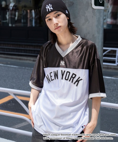 MLB tシャツ ∴WEGO⁄「25年春夏新作」MLB別注メッシュゲーム