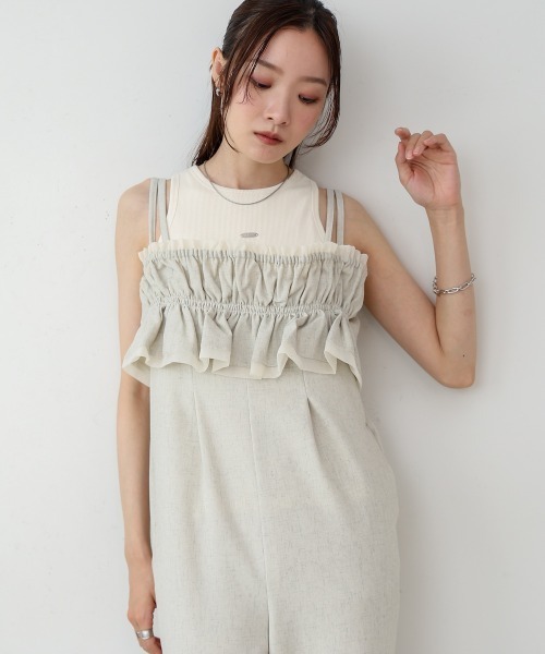 BAB（バブ） オールインワン 「S・Mサイズ展開」ギャザー