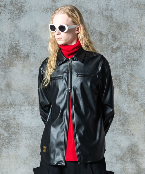 レザーシャツ glamb シャツ Synth Leather SH / シンセレザーシャツ メンズ