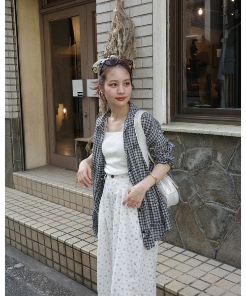 jumelle ジュメロ ブラウス JUMELLE（ジュメロ） ブラウス シャツ frayline check shirt
