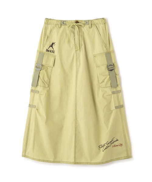 国内発送【AVIREX】FLYING TIGERS PRINT SKIRT AVIREX｜FLYING TIGERS PRINT SKIRT/フライングタイガープリント