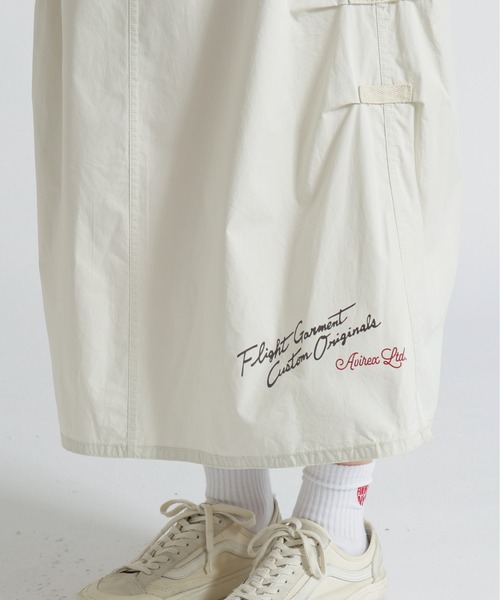 国内発送【AVIREX】FLYING TIGERS PRINT SKIRT FLYING TIGERS PRINT SKIRT/フライングタイガープリントスカート
