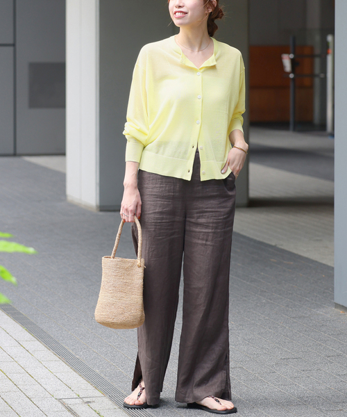 p⭐︎journal standard relume カーディガン JOURNAL STANDARD relume ニット セーター リネンシアー