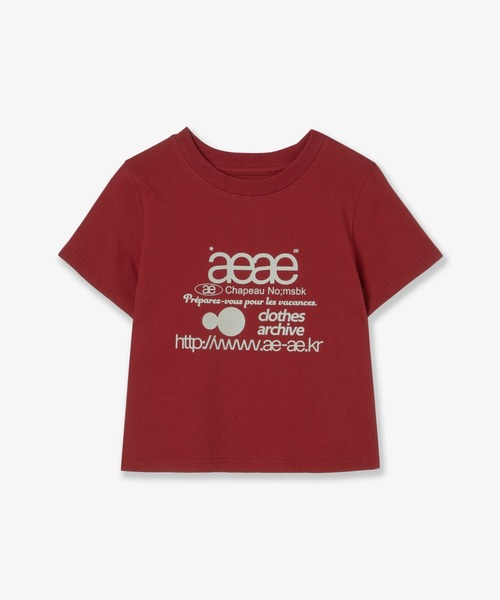 AEAE ♥ WEB LOGO CROP T-SHIRTS / 追跡付 aeae tシャツ WEB LOGO CROP T-SHIRTS レディース メンズ