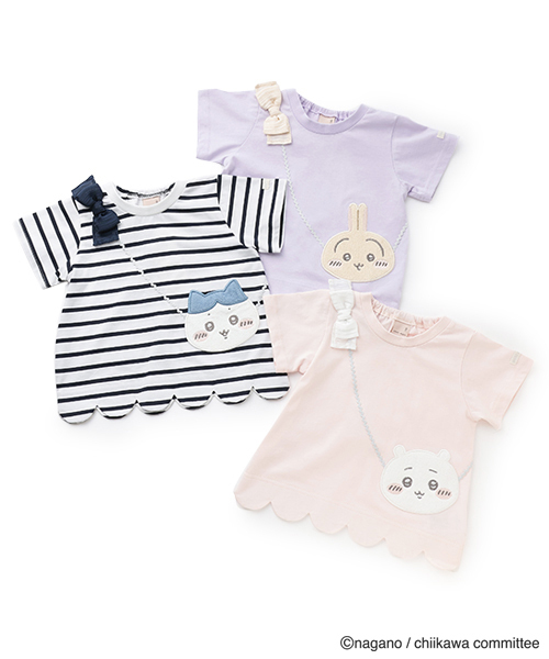 tシャツ 「ちいかわ」ポシェット半袖T キッズ 子供服 女の子 | petit main | 21