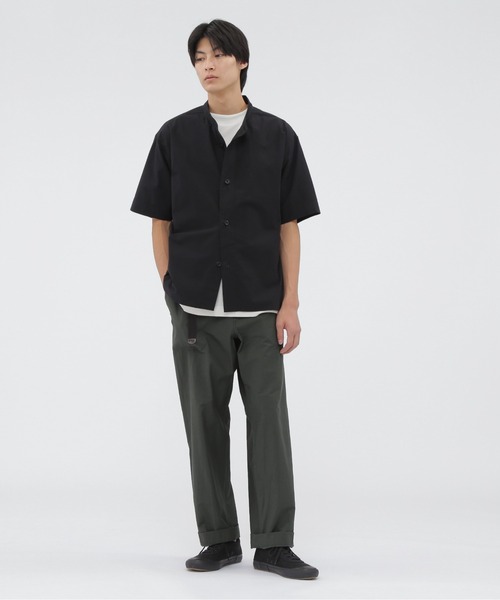 トップス MHL MHL. tシャツ COTTON LINEN STRIPE JERSEY レディース