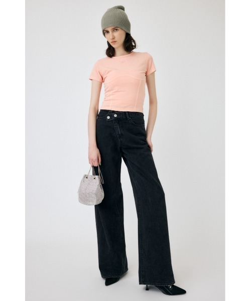 MOUSSY ジーンズ デニム デニムパンツ CROSS WAIST WIDE