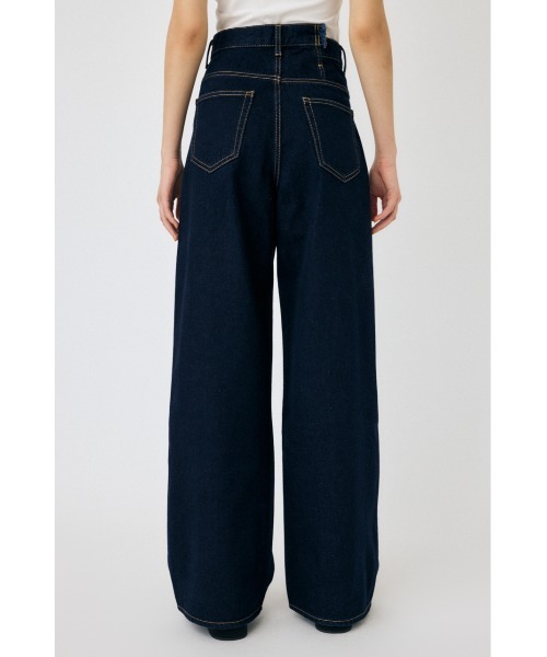 【美品】MOUSSY マウジー デニム ワイドパンツ ジーンズ　パンツ MOUSSY ジーンズ デニム デニムパンツ CROSS WAIST WIDE