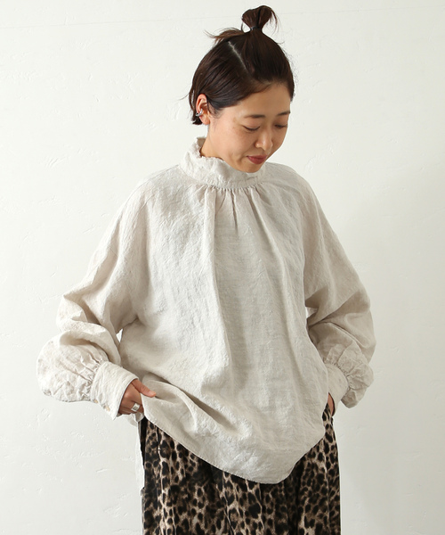 「JOURNAL STANDARD LUXE」 長袖ブラウス FREE ベージュ レディース