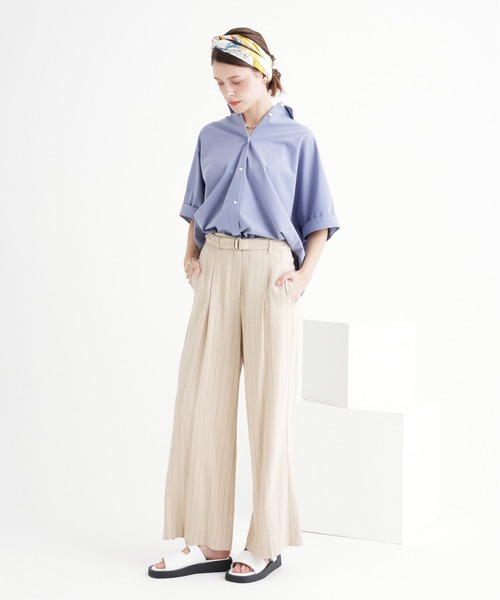 「saloon」 ドルマンスリーブシャツ FREE イエロー レディース_画像9