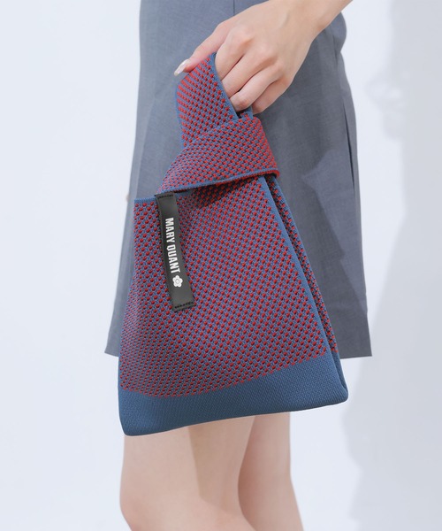 2-5日着 MARY QUANT ロゴテープ メッシュニット ミニトート メッシュニット ミニトート｜マリークヮントの通販｜&mall