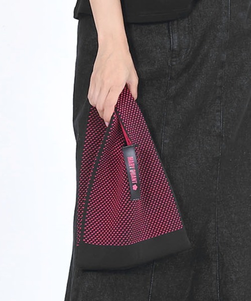 2-5日着 MARY QUANT ロゴテープ メッシュニット ミニトート メッシュニット ミニトート｜マリークヮントの通販｜&mall