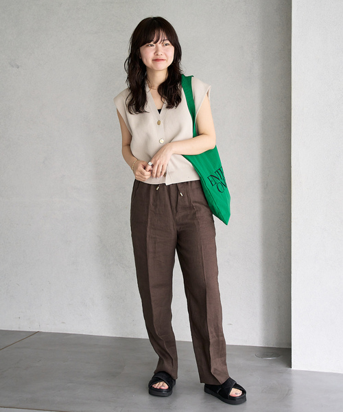 「LE TALON」 フラットサンダル X-LARGE ブラック×ブラック レディース_画像2