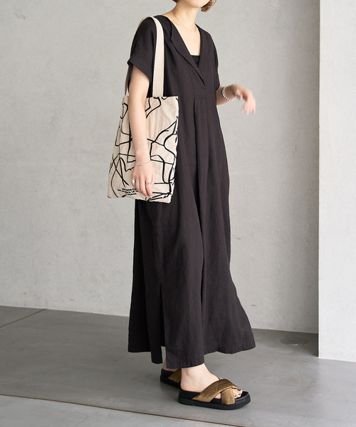 「LE TALON」 フラットサンダル X-LARGE ブラック×ブラック レディース_画像7