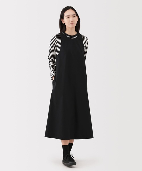 無印良品（MUJI） ワンピース 婦人 乾きやすい ブロードスリーブレス