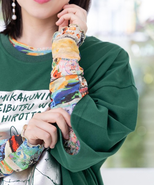 ScoLar tシャツ 152741：ネコ・キノコ・季節柄 3柄展開 接触冷感