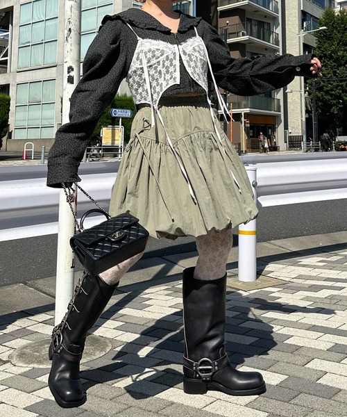 Alley Tokyo 「Alley Tokyo」 フレアミニスカート FREE カーキ