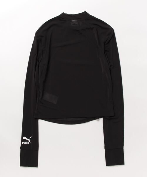 「PUMA」 長(zhǎng)袖カットソー LARGE ブラック レディース