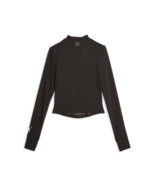 「PUMA」 長(zhǎng)袖カットソー LARGE ブラック レディース