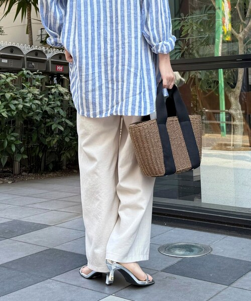 「fredy emue」 イージーパンツ 36 ラベンダー レディース_画像9