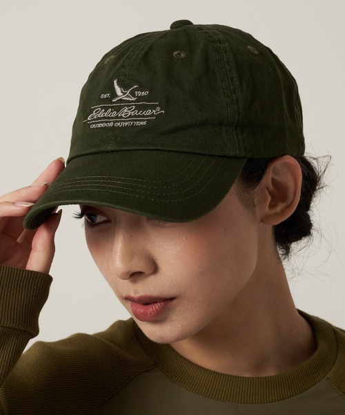 Eddie Bauer キャップ 帽子 コットンツイル ロゴ メンズ : ZOZOTOWN