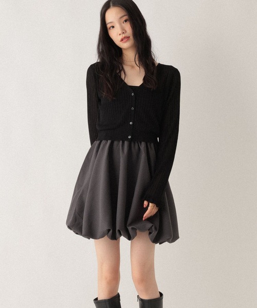 Heather（ヘザー） ワンピース ドッキングバルーンワンピース2P 592343