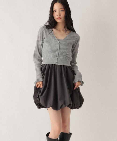 Heather（ヘザー） ワンピース ドッキングバルーンワンピース2P 592343