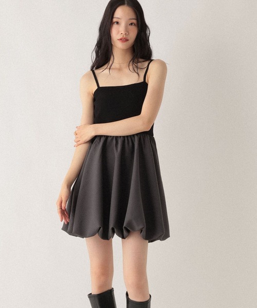 Heather（ヘザー） ワンピース ドッキングバルーンワンピース2P 592343