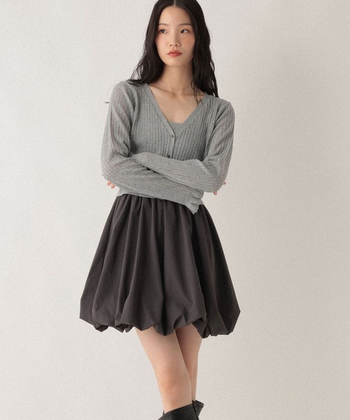 Heather（ヘザー） ワンピース ドッキングバルーンワンピース2P 592343