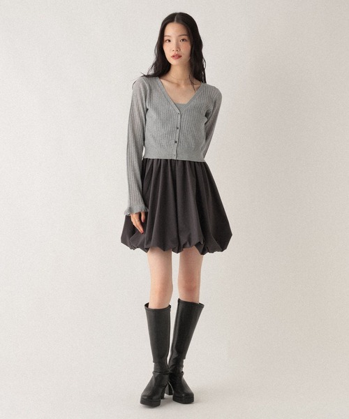 Heather（ヘザー） ワンピース ドッキングバルーンワンピース2P 592343