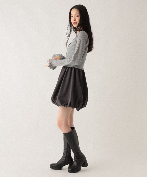 Heather（ヘザー） ワンピース ドッキングバルーンワンピース2P 592343