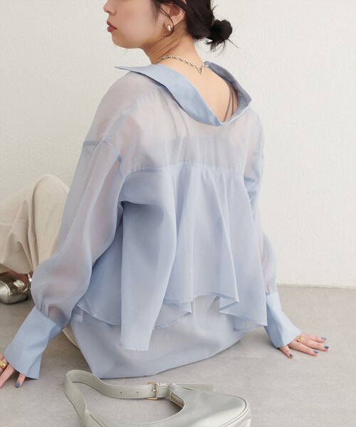 natural couture ブラウス シャツ WEB限定 /「大人ナチュ」バック 