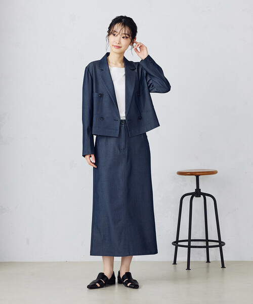 「COMME CA ISM」 テーラードジャケット LARGE ネイビー レディース
