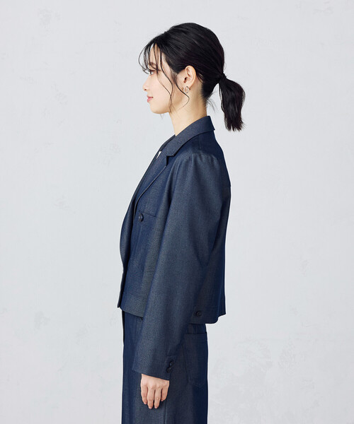 「COMME CA ISM」 テーラードジャケット LARGE ネイビー レディース
