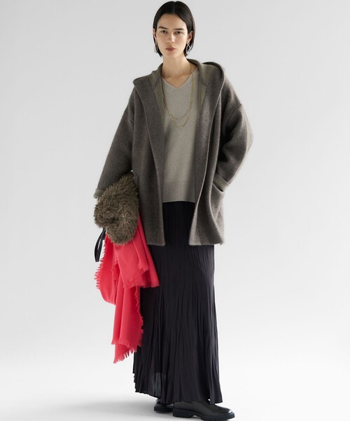 23区（ニジュウサンク） ストール マフラー ピュアカシミヤ フリンジ