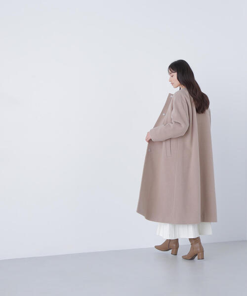 NATURAL BEAUTY BASIC ノーカラーコート コート フォルムノー