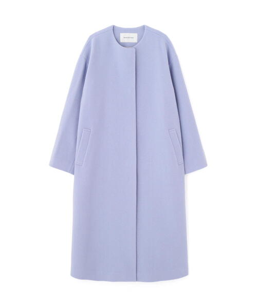【NATURAL BEAUTY BASIC】ウールノーカラーコート【試着のみ】 楽天市場】【SALE／50%OFF】ウールビーバーノーカラーコート