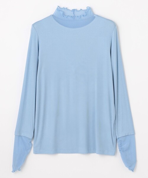 ANY（エニィ） tシャツ 「新色追加」シアーコンビタートル レディース